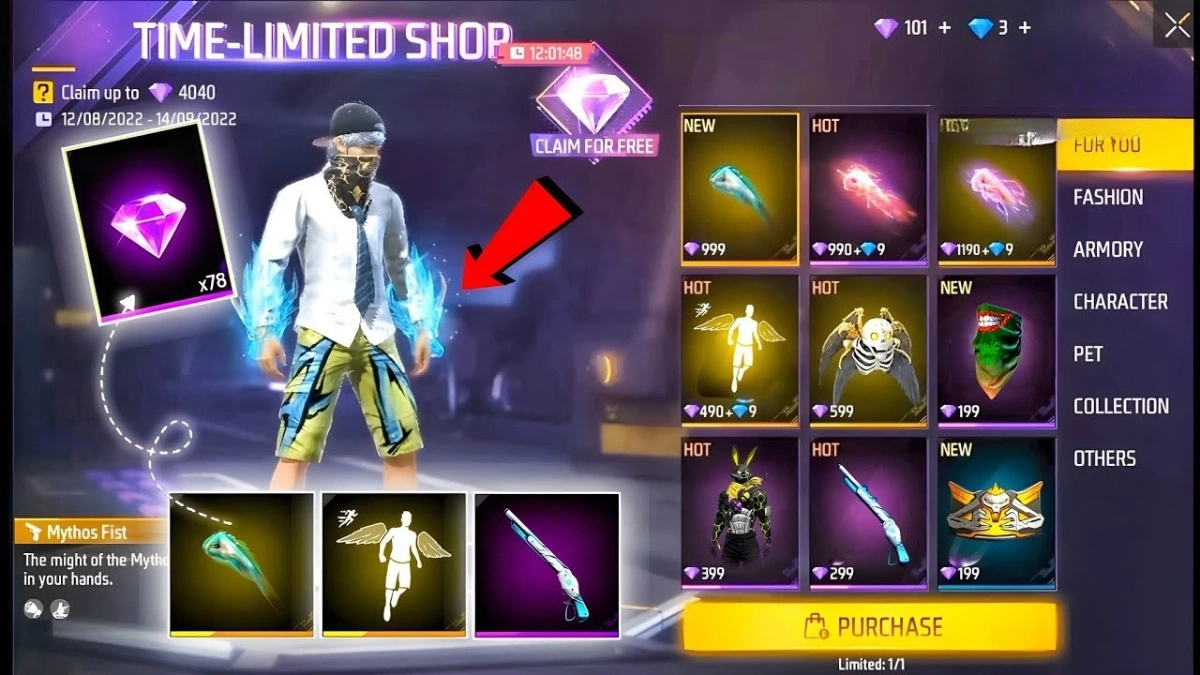 Free Fire Pink Diamond