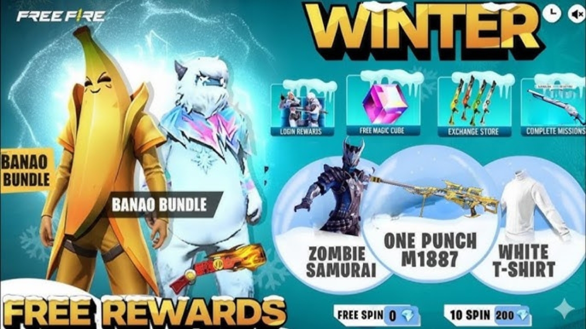 Free Fire Winterlands Event Rewards