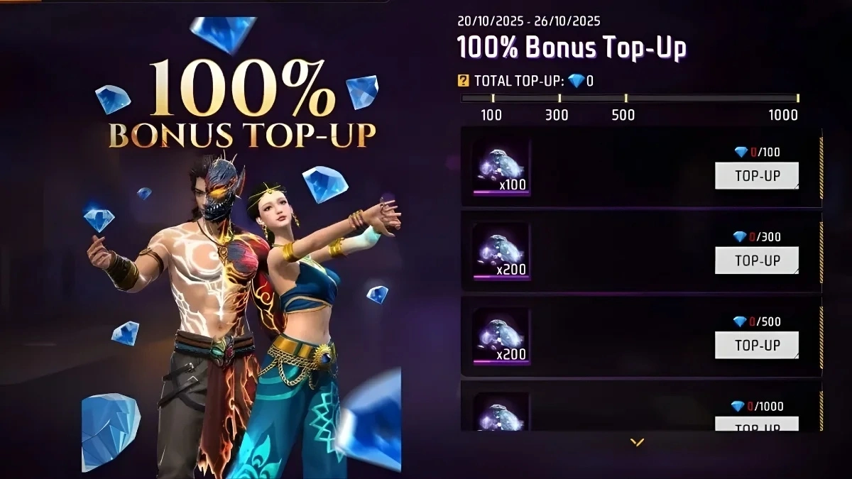 TOP UP 100 Diamond