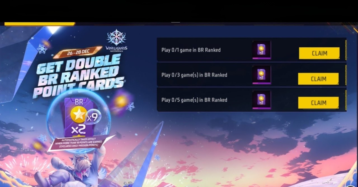 Free Fire Double RP Card