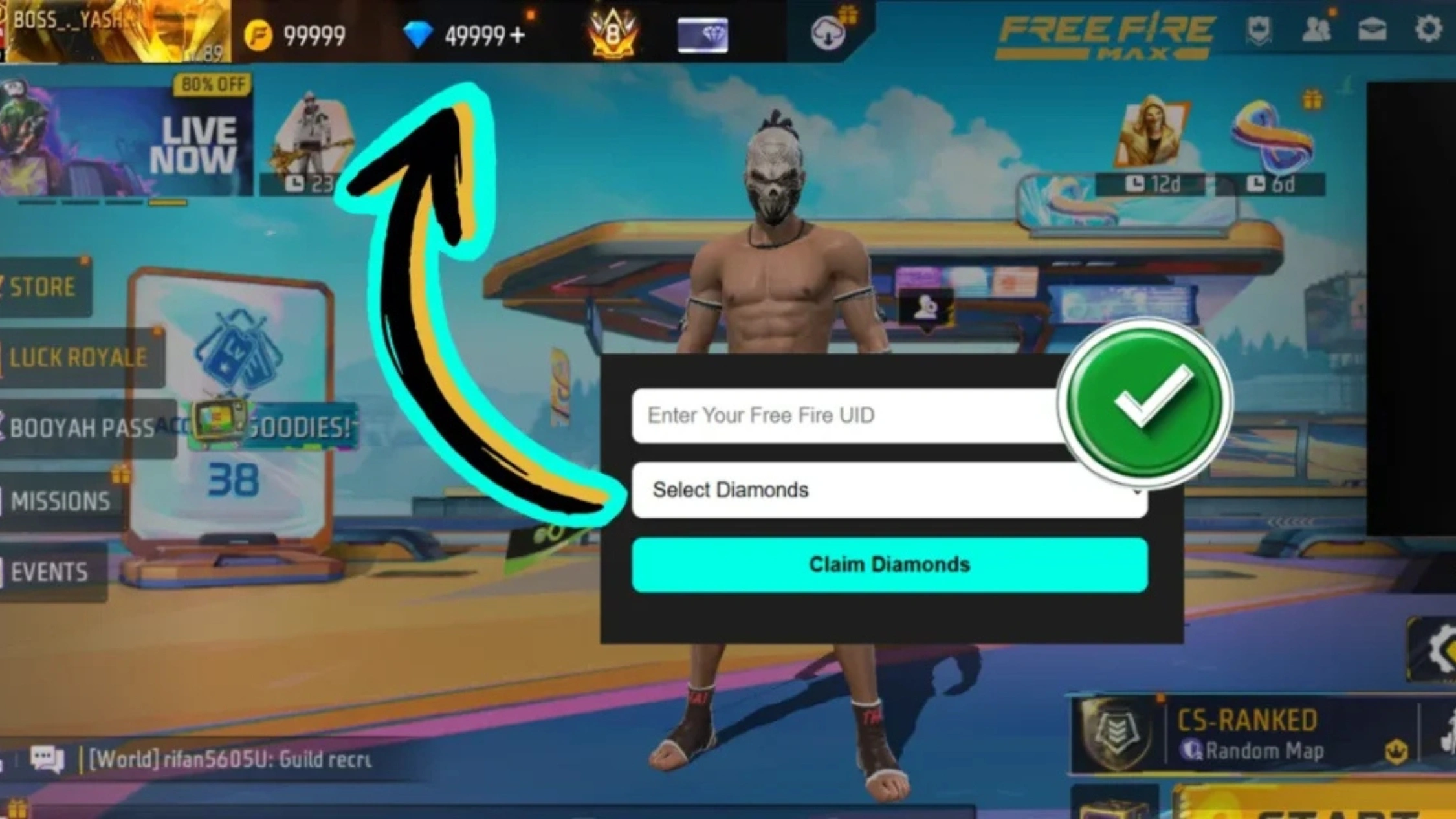 Free Fire Free Diamond UID