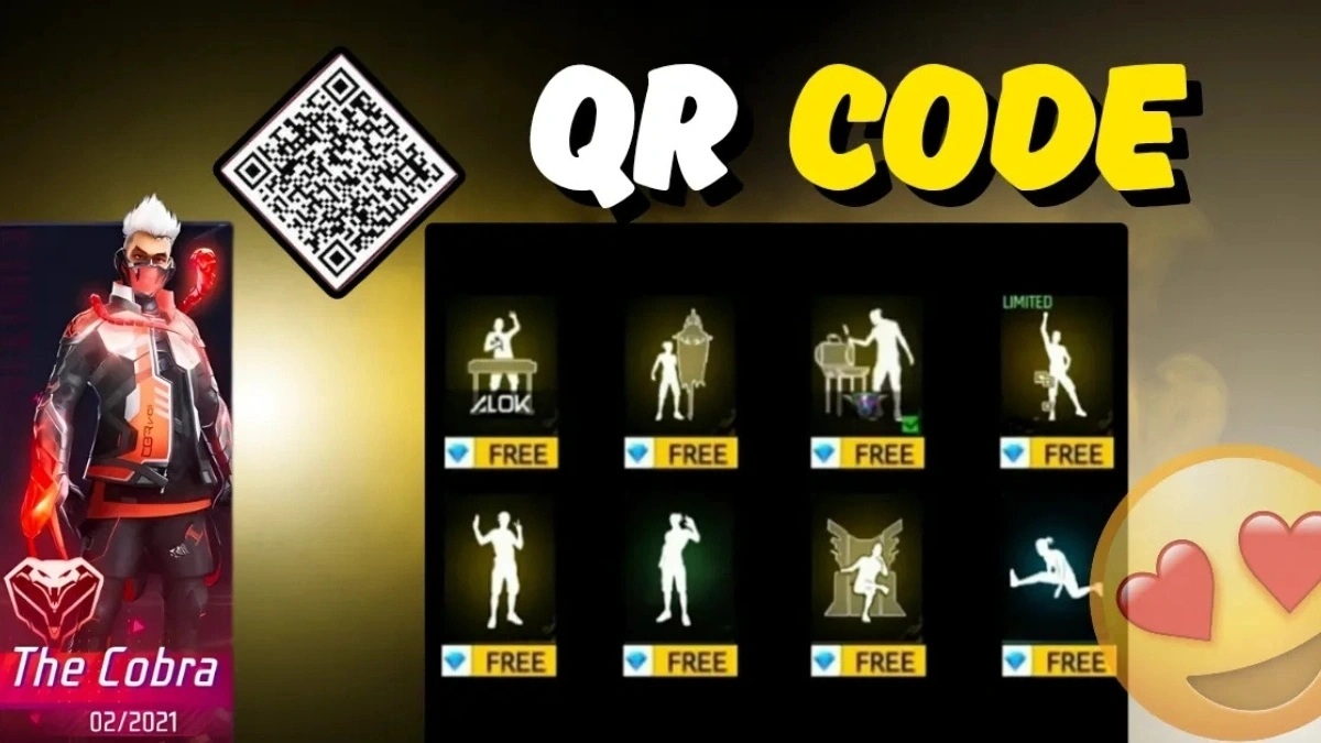 Free Fire Target Practice Emote QR Code