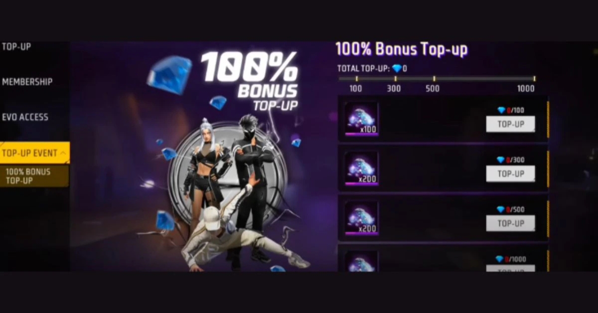 Offer Top Up Free Fire India