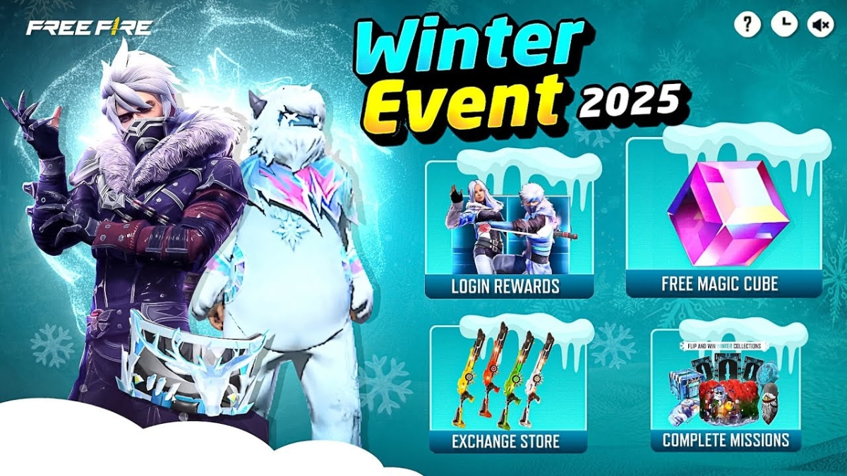 Free Fire Winterlands Event Rewards