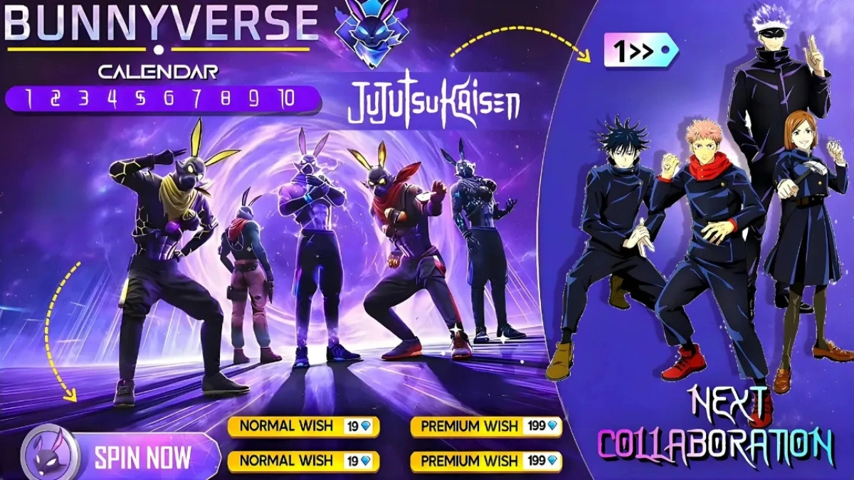 Free Fire MAX × Jujutsu Kaisen Collaboration