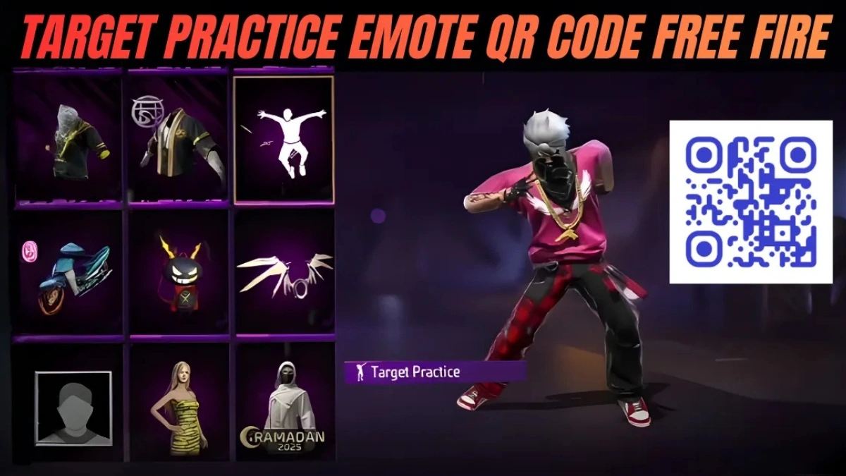 Free Fire Target Practice Emote QR Code