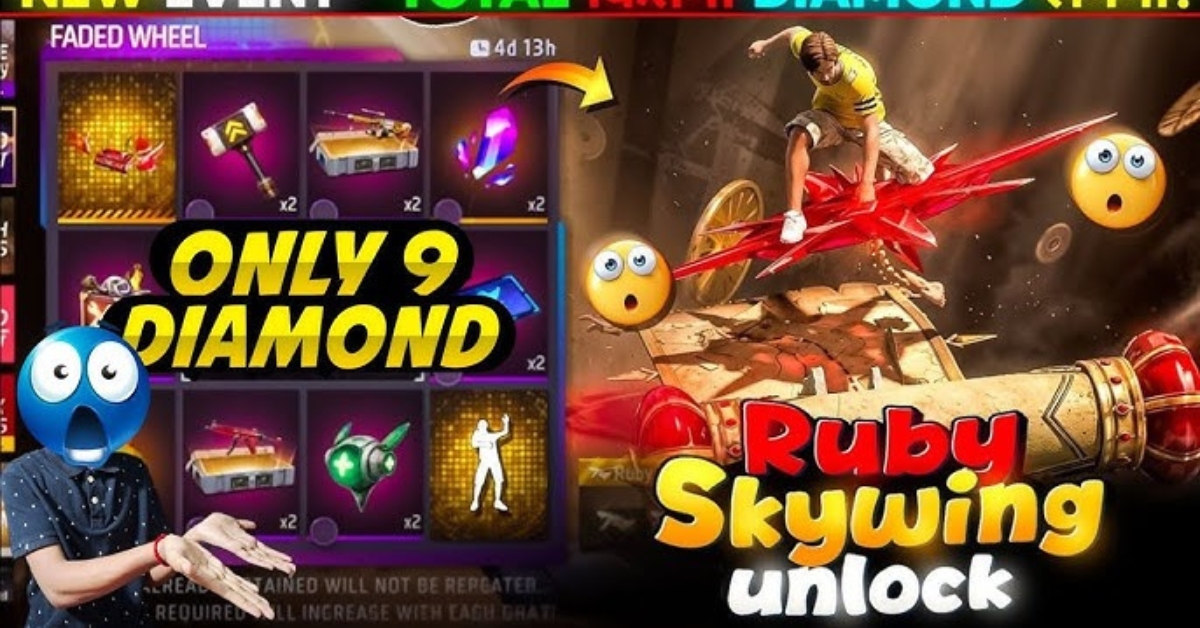 Free Fire Ruby Legend Skywing 1 Spin Trick 2026